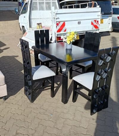 4 Seater Dining Table - Black