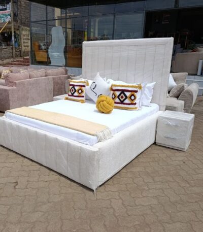 5by6 White Fabric Bed