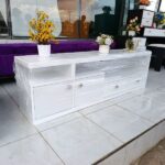 5ft White TV Stand