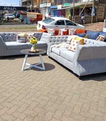 8 Seater Butterfly Design Sofa Grey