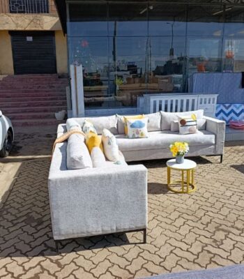 8-Seater U-Shaped Sofa Cream