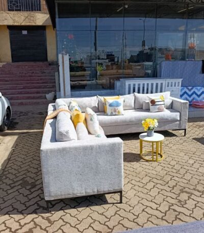 8-Seater U-Shaped Sofa Cream