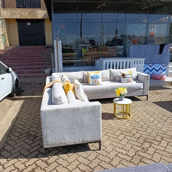 8-Seater U-Shaped Sofa Cream