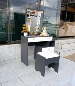 Grey and White Dressing Mirror