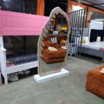 Luxury Crystal-Embellished Standing Mirror