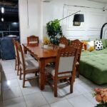 Six Seater Solid Mahogany Dining Set