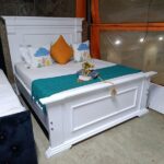 4by6 Wooden BedWhite Finish