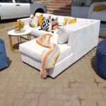 5-Seater LShaped Sofa White