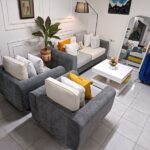 5-Seater Sofa Set Dark Grey & Light Grey