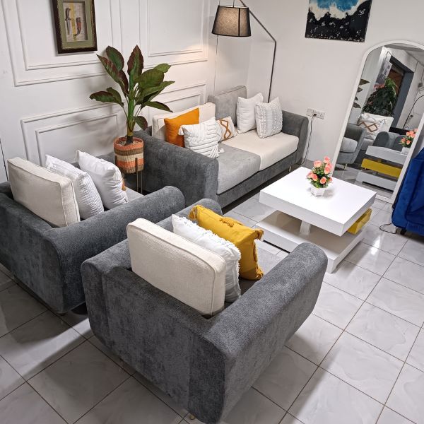 5-Seater Sofa Set Dark Grey & Light Grey