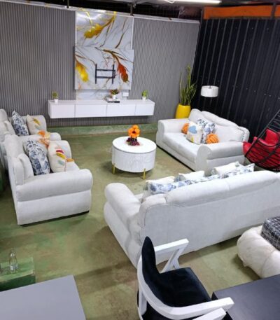 7-Seater Sofa Set Cream