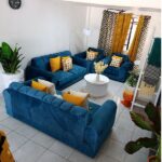 Eight-Seater Sofa – Royal Blue