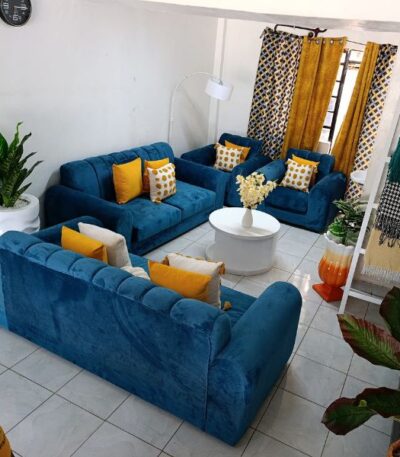 Eight-Seater Sofa – Royal Blue