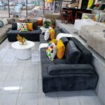 8-Seater Dark Grey Sofa