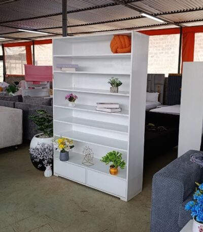 Modern White Display Shelf Unit