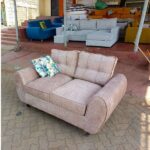 2 Seater Fabric Sofa Beige