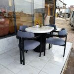 4 Seater Dining Table Modern Grey Design