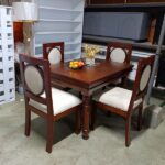 4 Seater Dining Table Timeless Elegance in Pure Mahogany