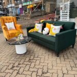 Emerald Elegance Sofa Set