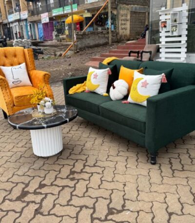 Emerald Elegance Sofa Set