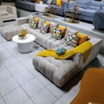 Beige 8 Seater Bubble Sofa