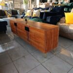 Elegant 6ft Brown TV Stand Stylish &Functional.