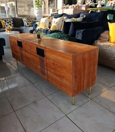 Elegant 6ft Brown TV Stand Stylish &Functional.