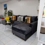 L Shaped Sectional SofaModern Charcoal Grey Comfort.