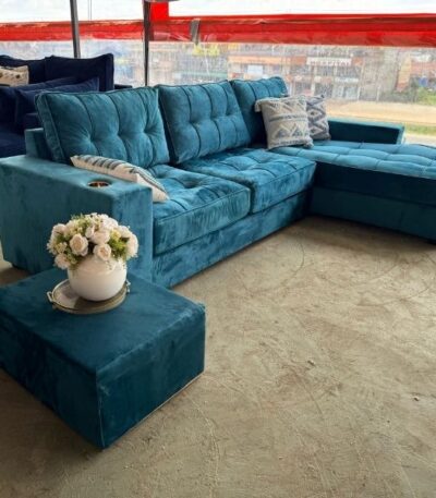 L-Shaped-Sofa-Teal-Blue-Velvet.
