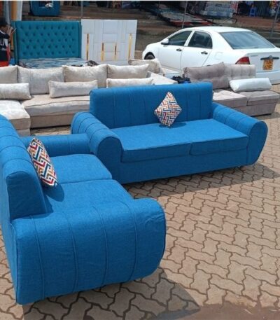 Luxury U-Shaped Sofa – Blue