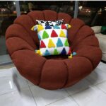 Pumpkin Sofa Maroon with Spring Cushion