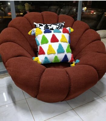 Pumpkin Sofa Maroon with Spring Cushion