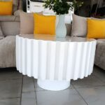 White Coffee Table Elegant Bulgum Wood
