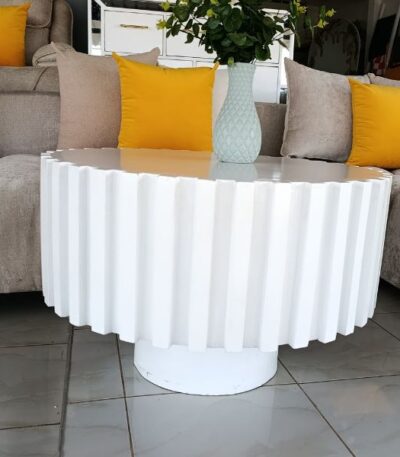 White Coffee Table Elegant Bulgum Wood