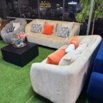 Modern Cream 3+2 Sofa Set – Luxury Living Room Furniture in Kenya